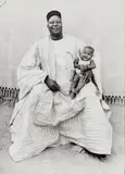 Untitled (father and daughter, Bamako) by Seydou Keïta, 1949-1951, Gelatin silver print, printed 1998, sold Oct 2026