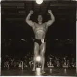 Muscle man contestant, N.Y.C. by Diane Arbus, 1968, Gelatin silver print, printed later by Neil Selkirk, sold Oct 2026