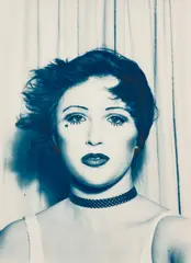 Magic Time by Cindy Sherman, 1975, Gelatin silver print with blue tone, printed 2014, sold Oct 2026