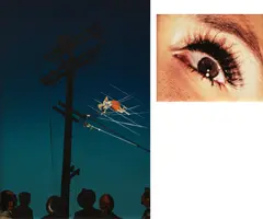 7:12 pm, Redcliff Ave and Eye #10 (Telephone Wires) from Compulsion by Alex Prager, 2012, Archival pigment print diptych, each flush-mounted, offered Oct 2026
