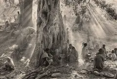 In Kalema Camp, Tigray, Ethiopia by Sebastião Salgado, 1985, Gelatin silver print, sold Oct 2026
