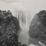 Victoria Falls, Zimbabwe by Lynn Davis, 1998, Gelatin silver print, printed 2006, sold Oct 2026