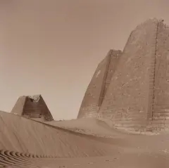 Meroe, Sudan (Africa 44) by Lynn Davis, 1998, Selenium toned gelatin silver print, printed 2006, sold Oct 2026