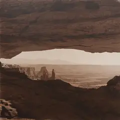 Paunsaugunt Plateau 2, Utah (Mesa Arch, Canyonlands, Utah) by Lynn Davis, 1999, Selenium toned gelatin silver print, printed 2000, sold Oct 2026