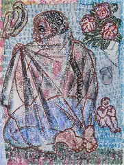 Untitled by Arpita Singh, Mixed media on paper pasted on board, sold Sep 2011