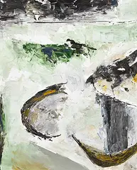 Untitled by Ram Kumar, Oil on canvas, sold Sep 2011