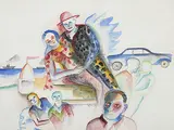 Untitled by Bhupen Khakhar, Watercolour on paper, sold Sep 2011