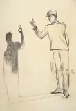 Untitled by Atul Dodiya, Charcoal on paper, offered Sep 2011