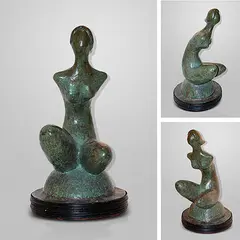 Untitled (from the Nymph series) by Chintamoni Kar, Bronze, sold Aug 2011