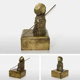 Man on Moon by Himmat Shah, Bronze, offered Aug 2011