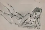 Untitled by Akbar Padamsee, Charcoal and watercolour on paper, offered Jul 2011