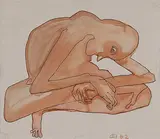 Untitled by Jogen Chowdhury, Watercolour and ink on paper, offered Jul 2011