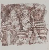 Untitled by Krishen Khanna, Conte on paper, sold Jul 2011