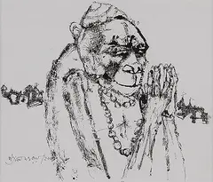 Untitled by Shyamal Dutta Ray, Ink on paper, offered Jul 2011