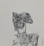 Untitled by K. Laxma Goud, Ink on paper, sold Jul 2011