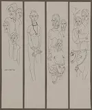 Untitled by K. Laxma Goud, Ink on paper pasted on board, sold Jul 2011