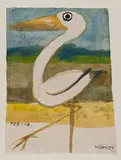 Untitled by Kartick Pyne, Watercolour on paper pasted on board, sold Jul 2011