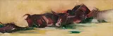 Untitled by Krishen Khanna, Oil on canvas, sold Jun 2011