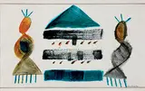 Untitled by Jagdish Swaminathan, Coloured Ink on paper, sold Jun 2011