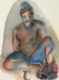 Untitled by Bhupen Khakhar, Watercolour on paper, sold Jun 2011