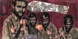Italics (War Dance) by Jitish Kallat, Mixed media on canvas, offered Jun 2011