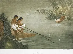 After the Rain by Harendra Narayan Das, Etching and aquatint on paper, sold May 2011