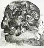 Head by Bhupen Khakhar, Etching on paper, sold May 2011