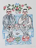 Untitled by Arpita Singh, Serigraphy on paper, sold May 2011