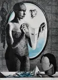 Persona by Anupam Sud, Etching on paper, offered May 2011