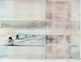Untitled by Krishna Reddy, Etching on paper, offered May 2011
