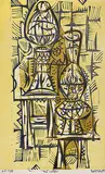 Lamps by Jyoti Bhatt, Linocut on paper, sold May 2011