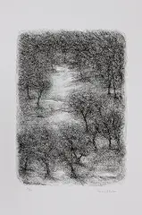 Untitled by Paramjit Singh, Lithograph on paper, sold May 2011