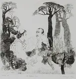 Untitled by K. Laxma Goud, Etching on paper, offered May 2011