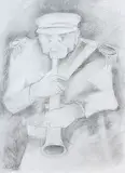 Untitled by Krishen Khanna, Pencil on paper, sold Apr 2011