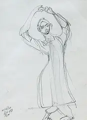 Untitled by Meera Mukherjee, Pencil on paper, sold Apr 2011