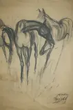 Untitled by Sunil Das, Charcoal on paper, sold Apr 2011