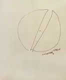 Speech by Vasudeo S. Gaitonde, Ink on paper, sold Apr 2011