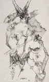 Untitled by Ram Kumar, Pen and ink on paper, offered Apr 2011