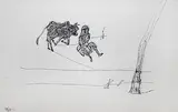 Untitled by Himmat Shah, Pen and ink on paper, sold Apr 2011