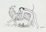 Untitled by Manjit Bawa, Pen and ink on paper, offered Apr 2011