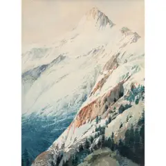 Untitled (Snow Capped Mountains) by Carl Rungius, watercolor, sold May 2026