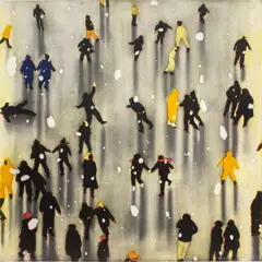 Forty Flakes by Christopher Brown, 1991, lithograph in colors, sold May 2026