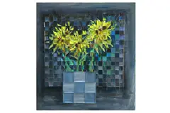 Untitled by Ashraf Saudagar, Oil on woven canvas, offered Jan 2020