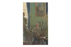 Untitled by Tom Coates, oil on canvas board, offered Dec 2019