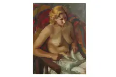 Untitled by Patricia Preece, oil on canvas, offered Dec 2019