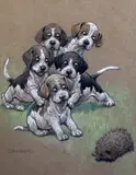 Let Genge do it by Christopher Gifford Ambler, pastel, sold Dec 2015
