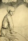 4 etchings,On the hill; A mill girl; Blainville, Normandy and Travellers in a landscape,largest 7 x 9in by William Strang, print (other), sold Dec 2015