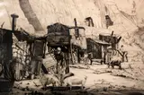 The Tables, Dieppe Casino by Job Nixon, engraving and drypoint, sold Dec 2015