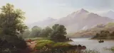 Near Harleigh, Cheshire and Derwent Water,inscribed verso,8 x 16in by Daniel H. Winder, oil, sold Oct 2015