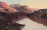 Loch scene by Clément Maurice, oil on canvas, sold Oct 2015